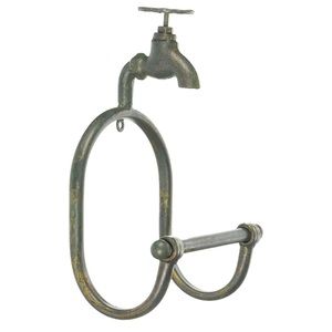 Farmhouse Antique-Look Water Faucet Toilet Paper Holder